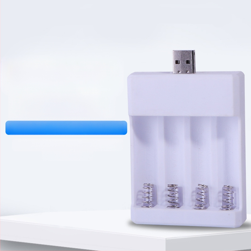 XL USB5/7 универсално 4-слотово зарядно за батерии, вход 5V 2A, изход 1.2V 0.25A × 2, CE сертифициран