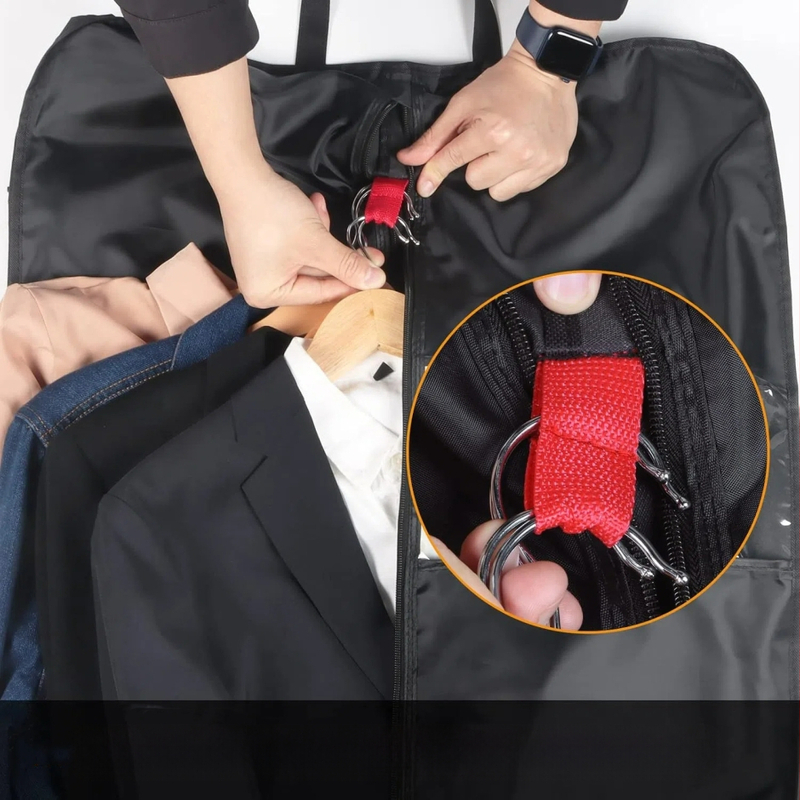 Paltų ir kostiumų maišas kelionėms ir verslo garderobai, dulkėms atsparus ir drėgmei atsparus, Oxford audinys