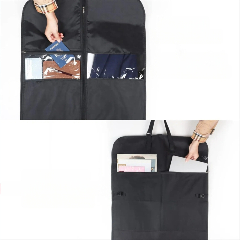 Paltų ir kostiumų maišas kelionėms ir verslo garderobai, dulkėms atsparus ir drėgmei atsparus, Oxford audinys