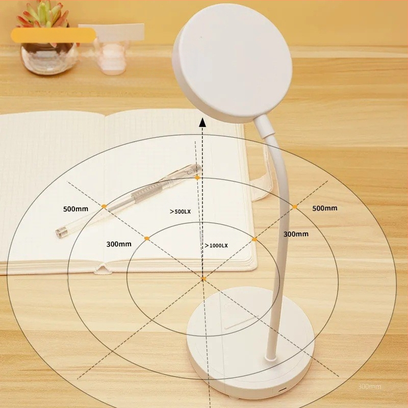 LED λάμπα γραφείου με προστασία ματιών (τροφοδοσία USB, 3W, CRI 80-89, πιστοποιητικό CE, τάση ≤36V)