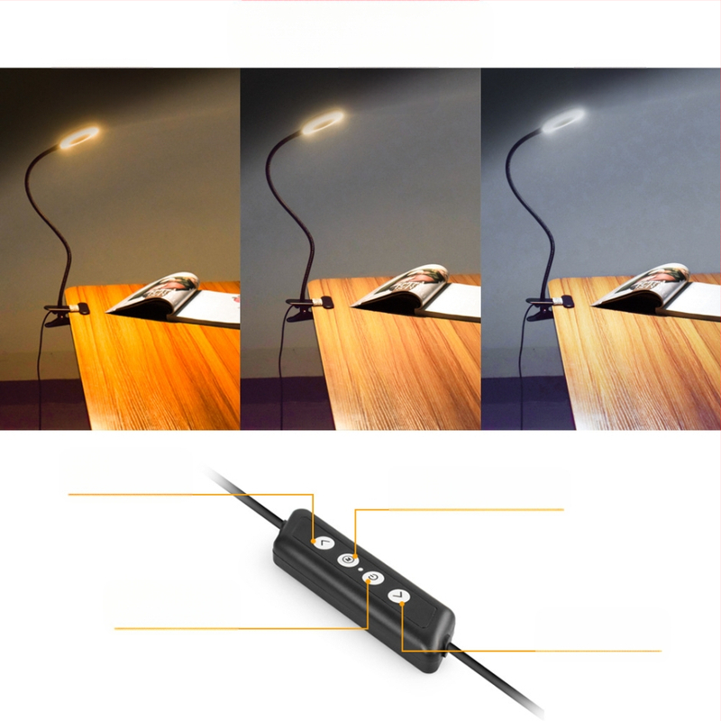 LED κλιπ-λαμπα γραφείου με προστασία ματιών, τηλεχειριστήριο, USB τροφοδοσία, νυχτερινό φως, μεταλλική σκιά, σύγχρονο μινιμαλιστικό σχέδιο, CE πιστοποιημένο