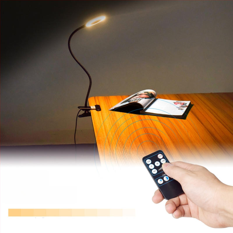 LED κλιπ-λαμπα γραφείου με προστασία ματιών, τηλεχειριστήριο, USB τροφοδοσία, νυχτερινό φως, μεταλλική σκιά, σύγχρονο μινιμαλιστικό σχέδιο, CE πιστοποιημένο