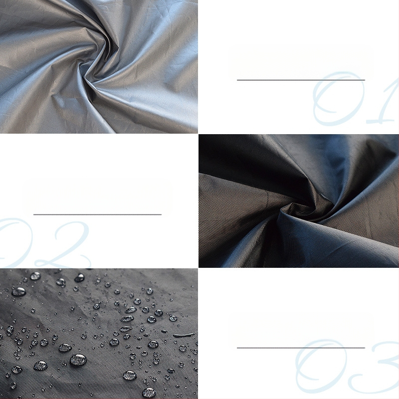 Ārējais ūdensnecaurlaidīgais apkures aizsargs - sudraba pārklājuma poliestera tafta, pielāgojams, aizsardzība pret sniegu, sauli, lietus un putekļiem