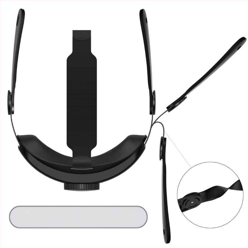 VR doplnok na hlavu pre Meta Quest 3 All-in-One – pohodlné nosenie, jednoduchá inštalácia, OEM spracovanie, hmotnosť 225 g