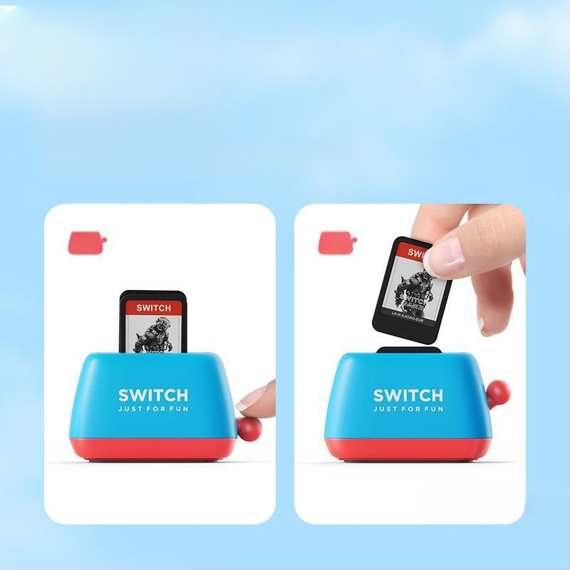 Nintendo Switch žaidimų kortelių laikymo dėžutė su silikono korpusu, suderinama su Switch, Lite ir OLED