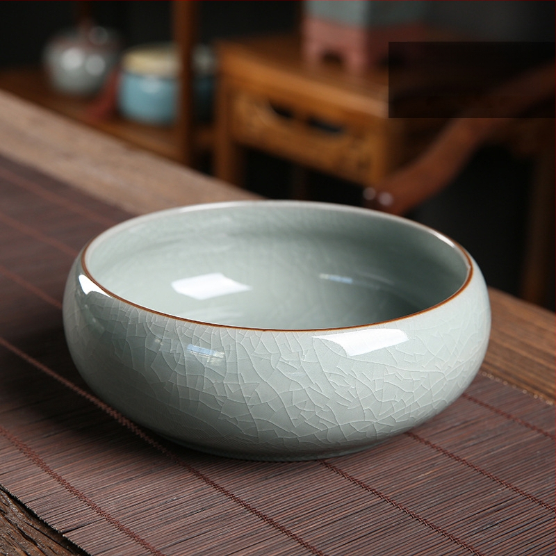 Keraminis hidroponinis vazonas, rankų darbo, stalinis dizainas kinų stiliuje, tinkamas namų ir biuro sodinimui