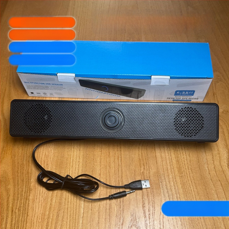 Bluetooth настолен говорител, 2-канален, USB интерфейс, 2 драйвера, макс. мощност 6W, 5V захранване, управление с копче