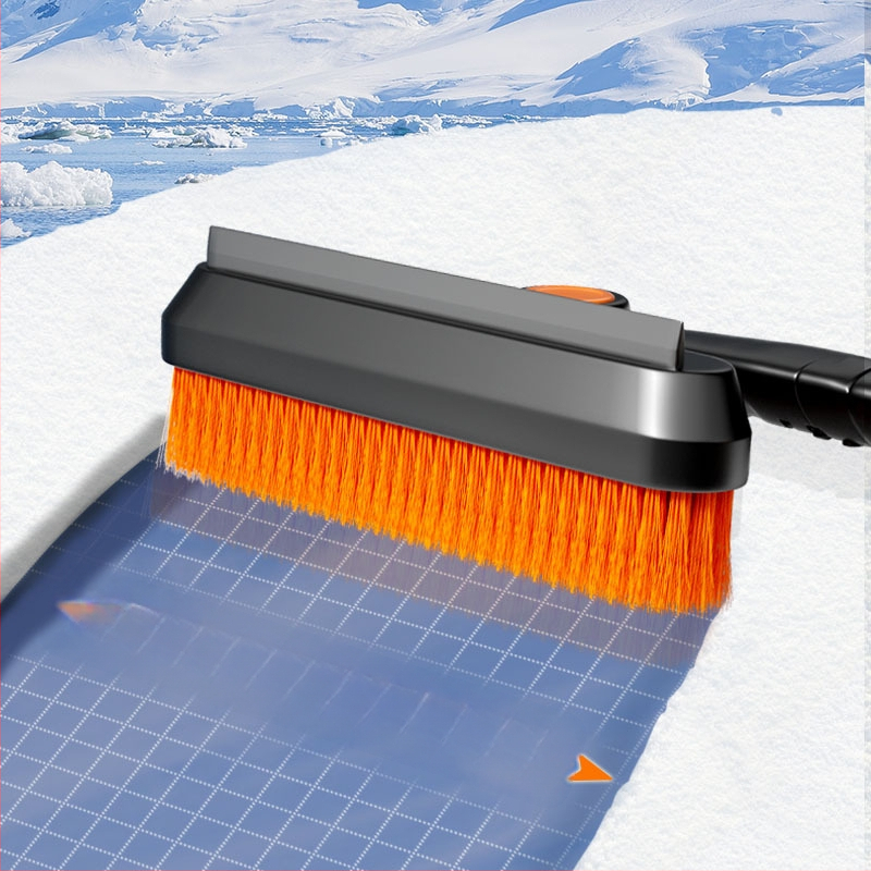 Automobilio sniego šluota – lydinio medžiaga, nuimama galvutė, 5-in-1 daugiafunkcinis ledų šepetėlis