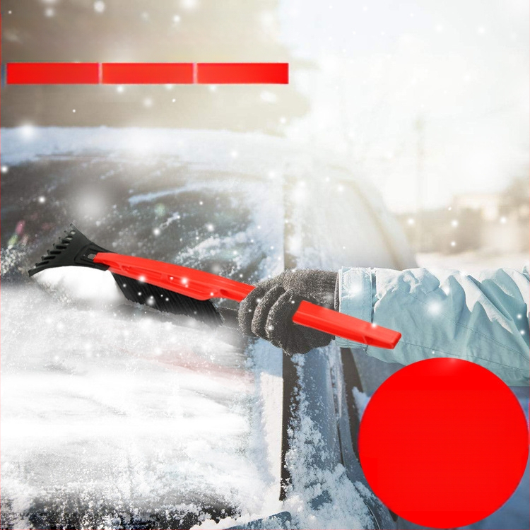 Δυο-σε-ένα χιονολάπα αυτοκινήτου με μακριά λαβή και βούρτσα για απόψυξη (Επεξεργασία κατά παραγγελία: Όχι; Ιδιωτικό εμπορικό σήμα: Όχι)