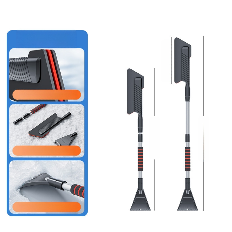 Automobilio sniego šluota - išimama, teleskopinė konstrukcija, ledo šepetėlis, ABS plastikas, prekės ženklas Shunwei