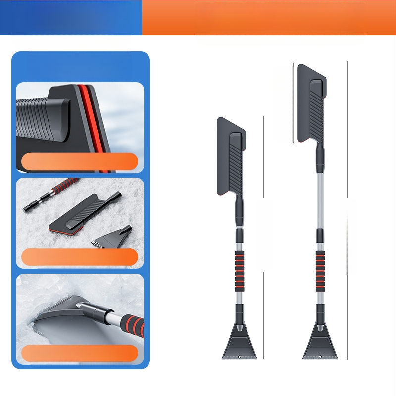 Automobilio sniego šluota - išimama, teleskopinė konstrukcija, ledo šepetėlis, ABS plastikas, prekės ženklas Shunwei