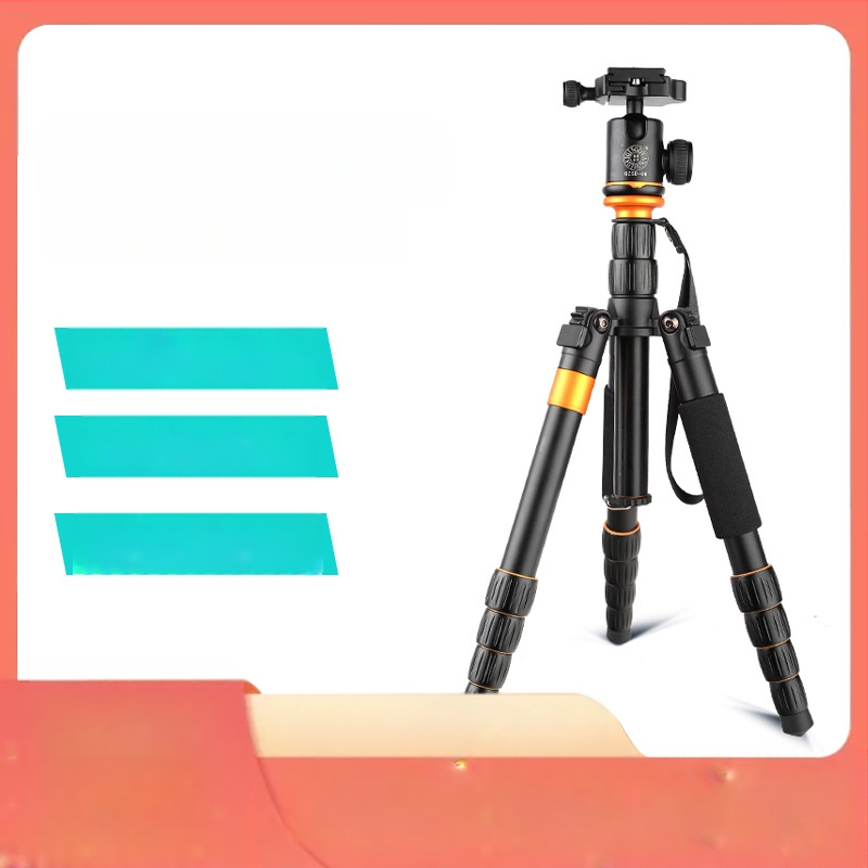 DSLR ir be veidrodžių kameroms stovas, aliuminio lydinio konstrukcija, modelis Q668, maksimali apkrova 8 kg, svoris 1,59 kg