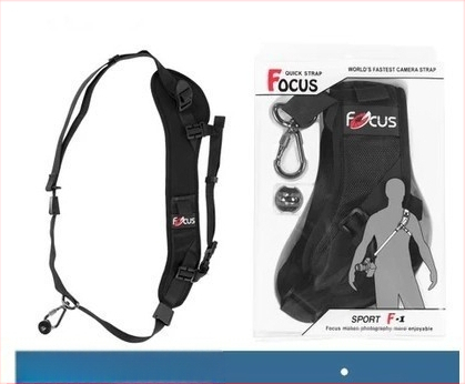 F-1 Focus kameros pečių dirželis su vieno peties dizainu ir greita prieiga
