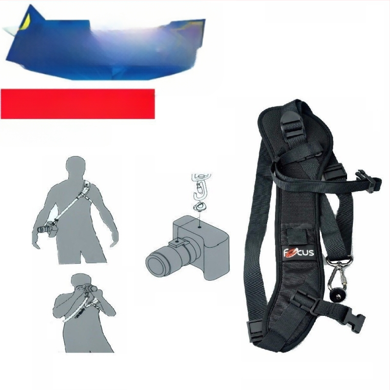 F-1 Focus kameros pečių dirželis su vieno peties dizainu ir greita prieiga