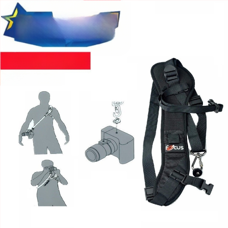 F-1 Focus kameros pečių dirželis su vieno peties dizainu ir greita prieiga