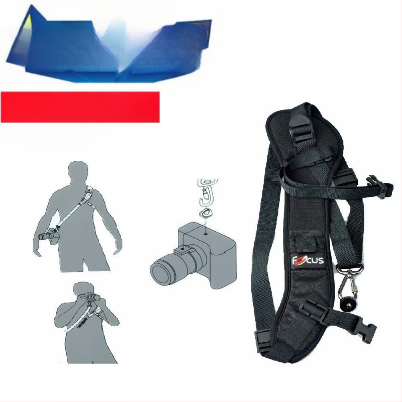 F-1 Focus kameros pečių dirželis su vieno peties dizainu ir greita prieiga