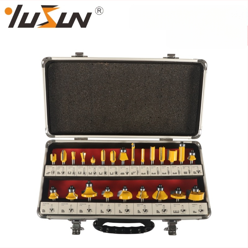 Σετ φρεζών τελικού κατεργασμού για ξύλο, 24 τεμάχια, σειρά 24A, μάρκα Yusheng