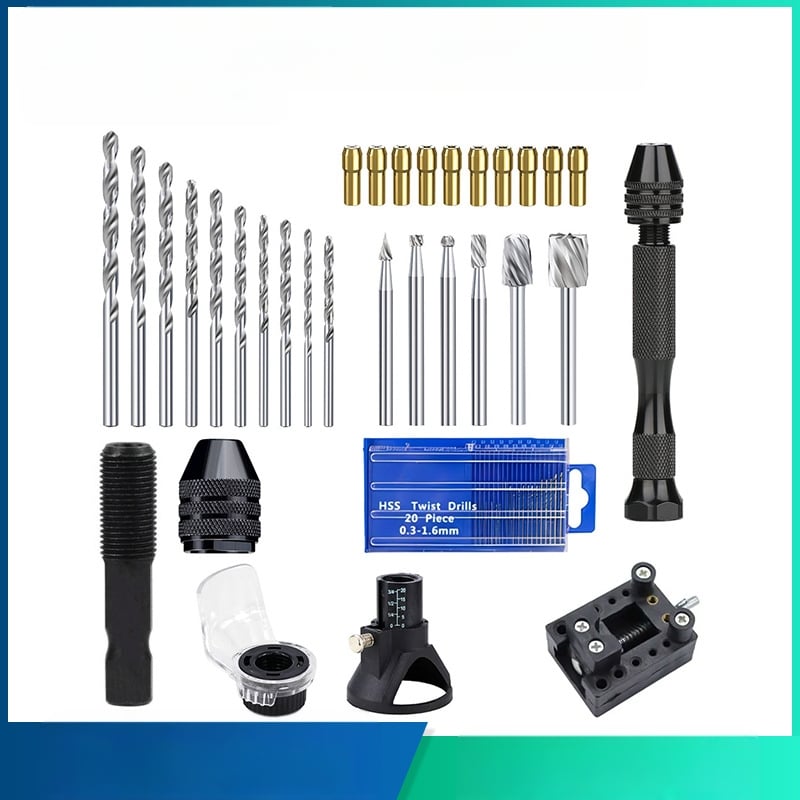 Xuchuan mikro elektrinė graviavimo mašina, besisukantis įrankis graviravimui, šlifavimui ir poliravimui, 72 dalių rinkinys