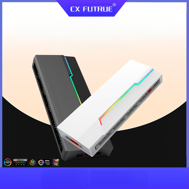 Универсален ARGB PWM хъб за вентилатори, двойно 10-канален, 5V 3-пин контролер