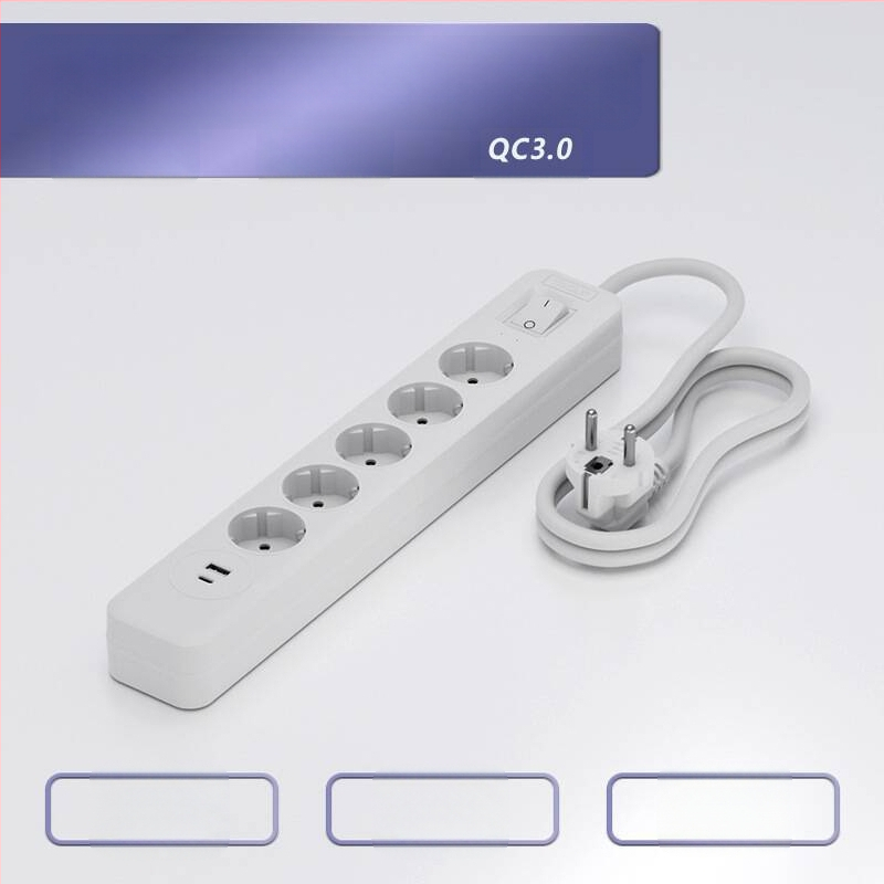 Europos standartų Schuko kištukų skirstytuvas, 3.1A, 100-250V AC, 3000W, PC korpusas, CE sertifikatas