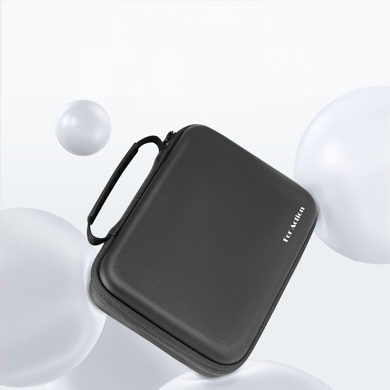 XFJI PU laikymo krepšys DJI Action3/4 veiksmo kameroms, nešiojimo per petį dizainas