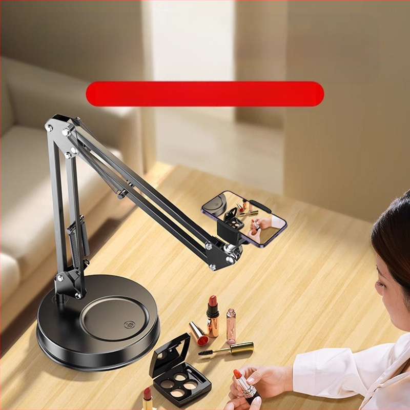 Suport de birou pentru telefon mobil cu braț cantilever, universal, din plastic, personalizabil