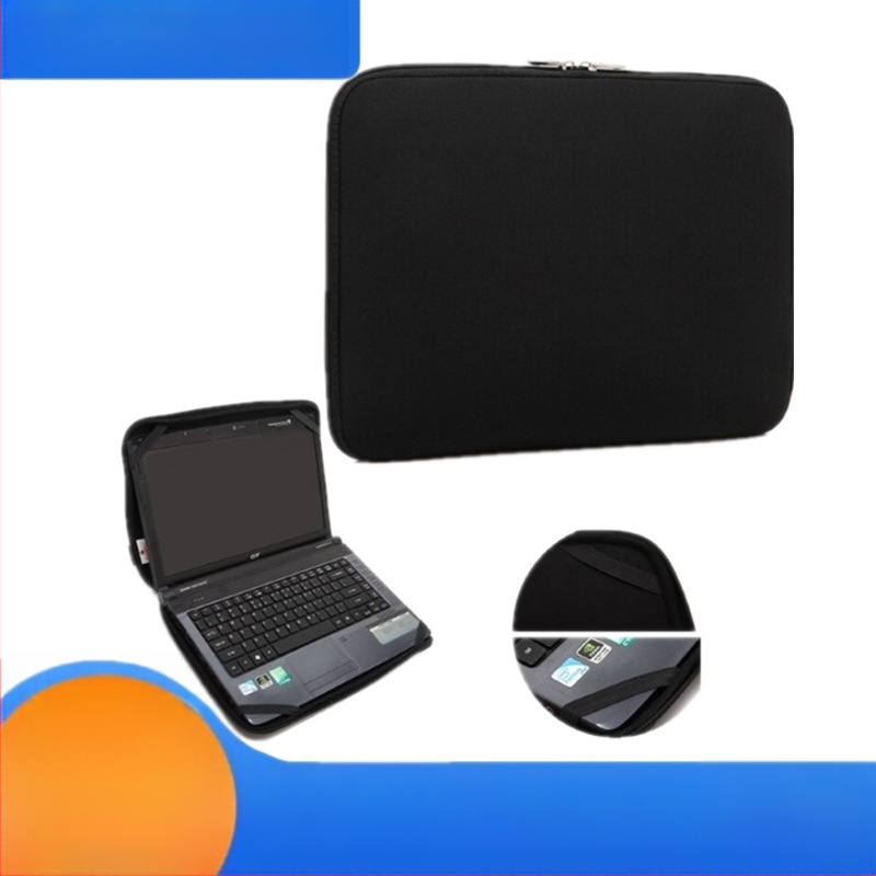 Atsparus vandeniui nešiojamojo kompiuterių dėklas su užtrauktuku, vidinė kišenė kompiuteriui, poliesterio įdaila, logotipo spausdinimas galimas