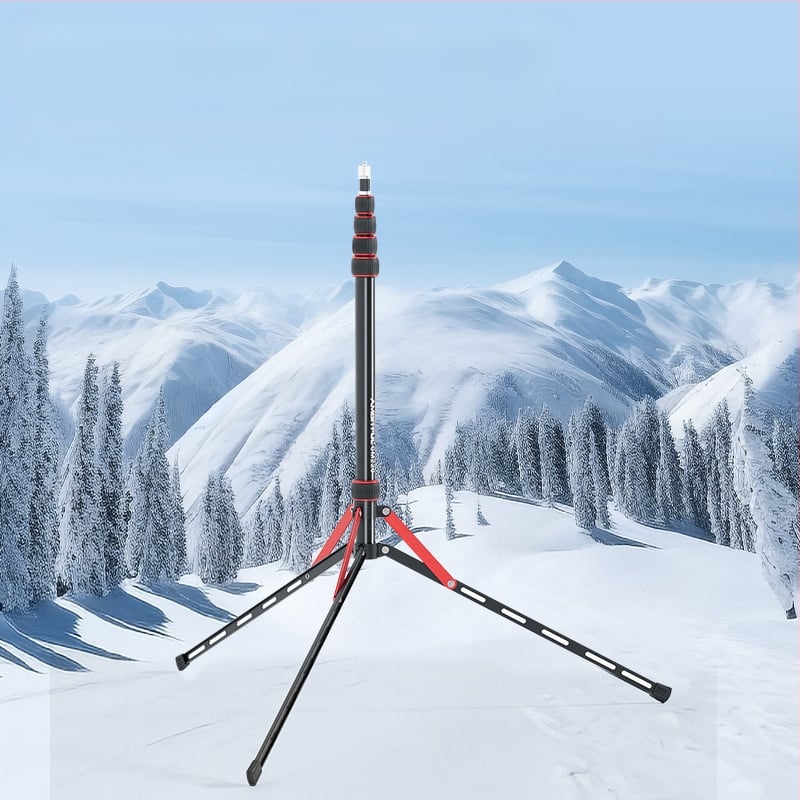 GM220 profesionalni stalak za fotografiju rasvjetu, aluminijska legura, visina 49.5–220 cm, nosivost 2.5 kg, 5 segmenata, promjer cijevi 1.3/1.6/1.9/2.2/2.5 cm