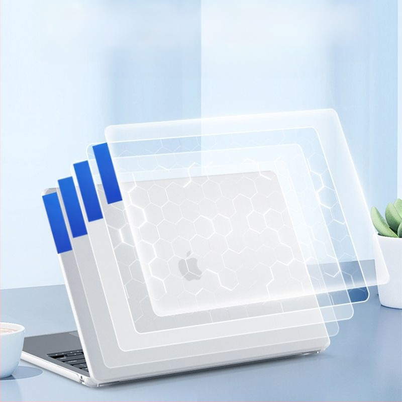 MacBook apsauginė dėklas — matinio paviršiaus, plastikinis korpusas, suderinamas su MacBook serija, išleistas 2021 m.