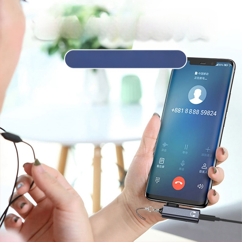 Type-C į 3,5 mm audio adapterį, modelis T97, be praradimų garso kokybė muzikai ir skambučiams, suderinamas su Apple ir Android įrenginiais