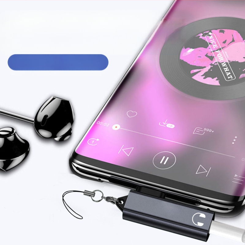 Type-C į 3,5 mm audio adapterį, modelis T97, be praradimų garso kokybė muzikai ir skambučiams, suderinamas su Apple ir Android įrenginiais