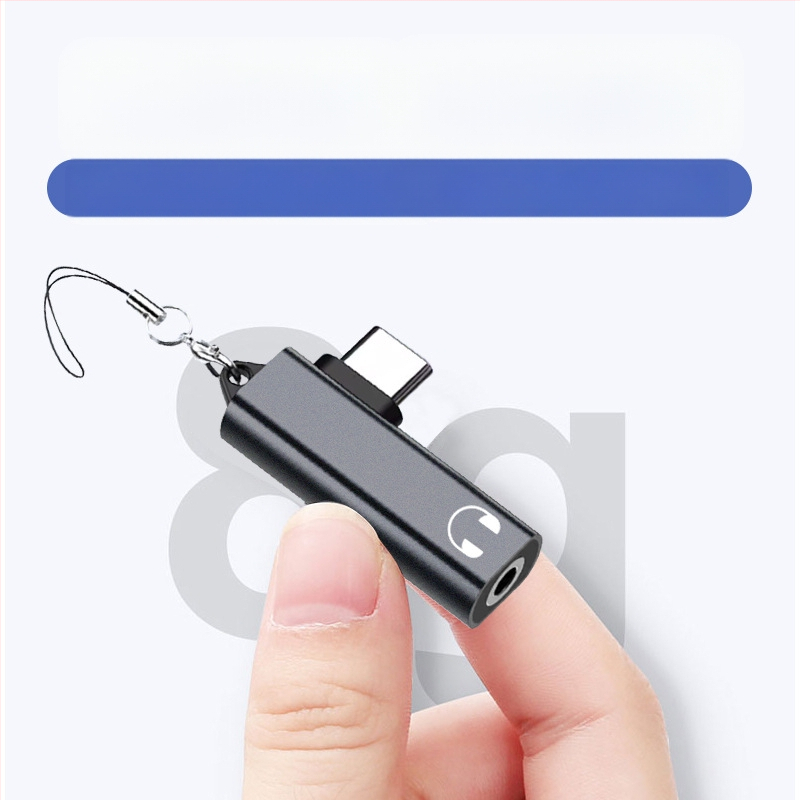 Type-C į 3,5 mm audio adapterį, modelis T97, be praradimų garso kokybė muzikai ir skambučiams, suderinamas su Apple ir Android įrenginiais