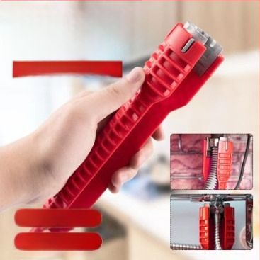 8-u-1 višenamjenski alat za drez i vodovodne cijevi, alat za montažu u kupaonici, izrađen od bakrene legure