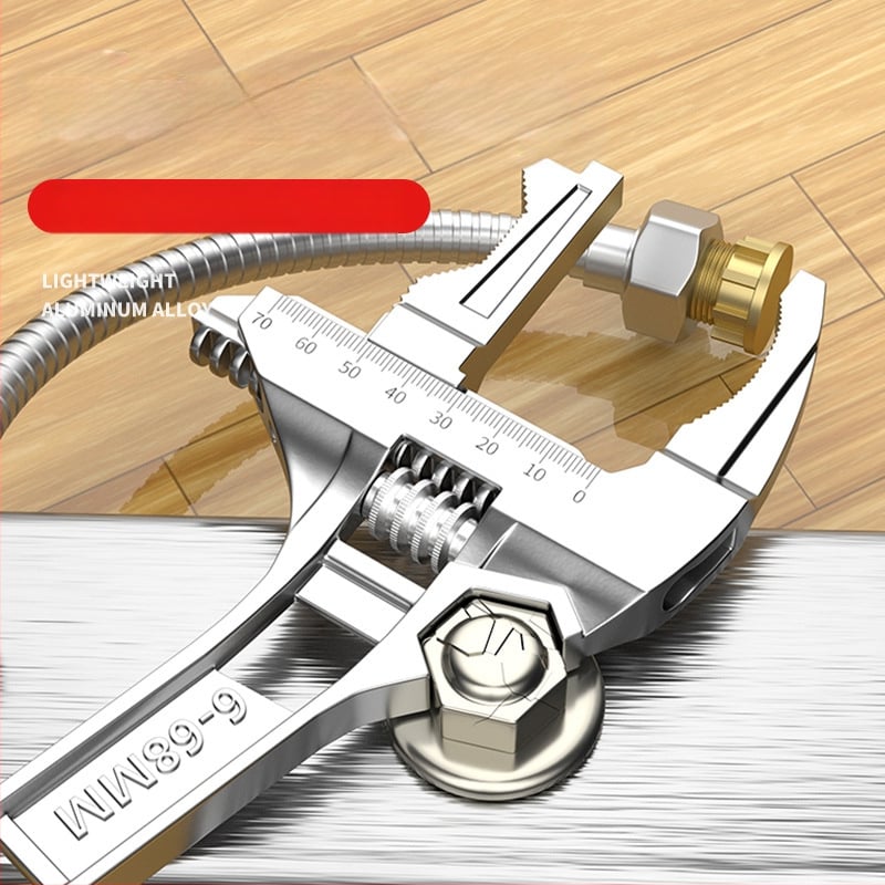 Mitmekülgne vannitoa võtme tööriist paigaldamiseks ja ventiilide remondiks, materjal: 2Cr13 + alumiiniumsulam