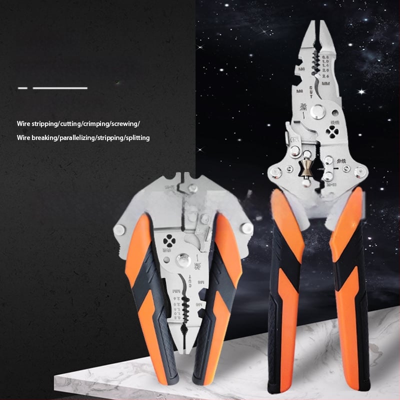 Industrijske sklopne višefunkcionalne kliješta za skidanje izolacije, 12 u 1 — Zhuan Yi; Sklopive; V-oblik; Težina 0,192 kg
