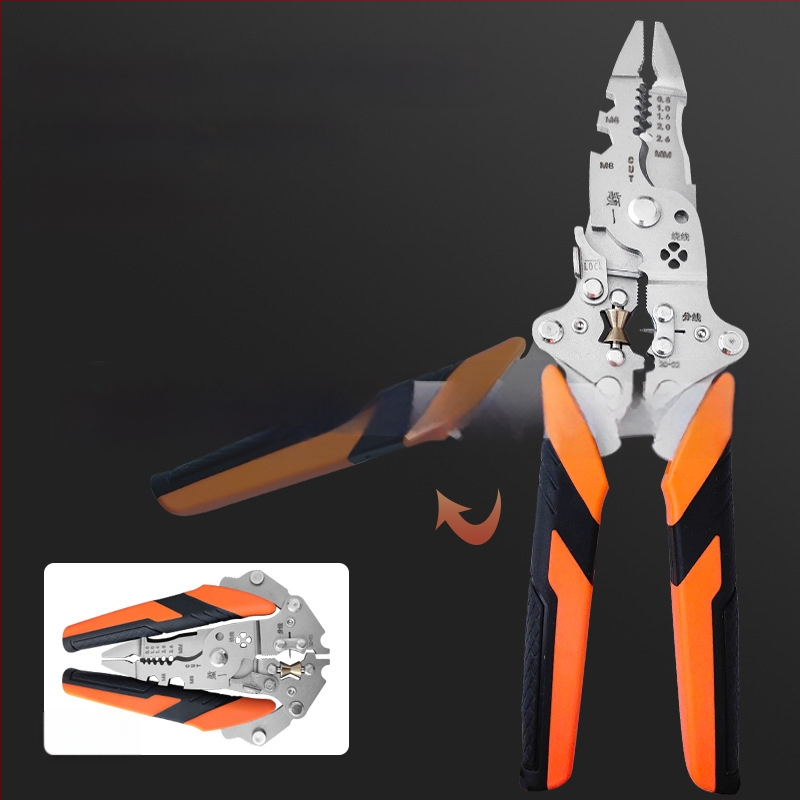 Industrijske sklopne višefunkcionalne kliješta za skidanje izolacije, 12 u 1 — Zhuan Yi; Sklopive; V-oblik; Težina 0,192 kg