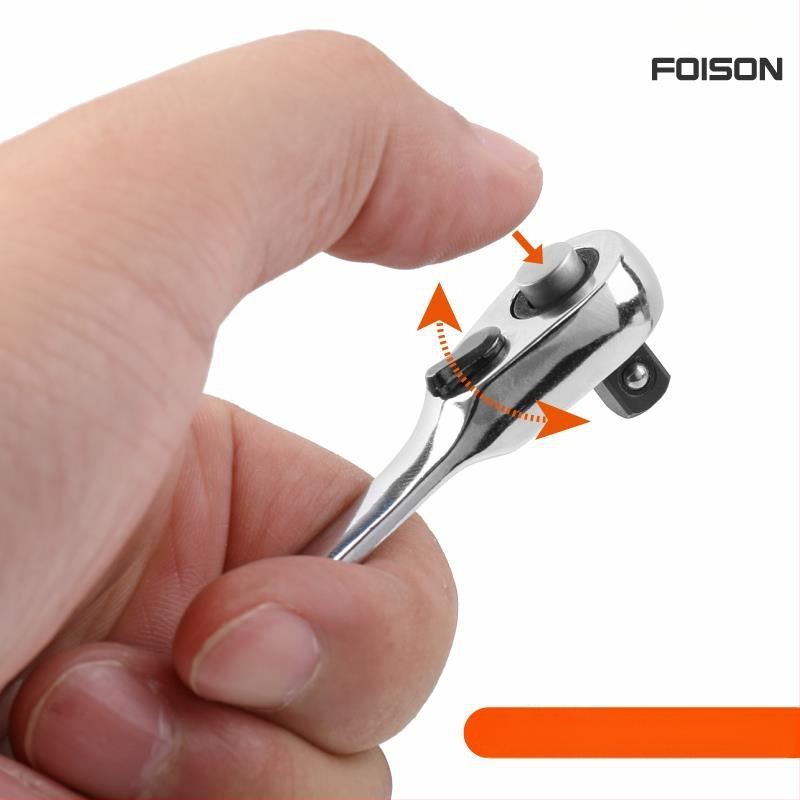 Dvipusis veržliaraktis su 72 dantimis, 1/4 colio pavara, chromo vanadžio plienas