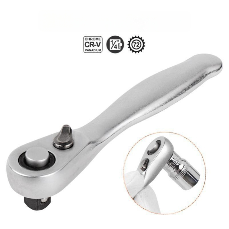Dvipusis veržliaraktis su 72 dantimis, 1/4 colio pavara, chromo vanadžio plienas