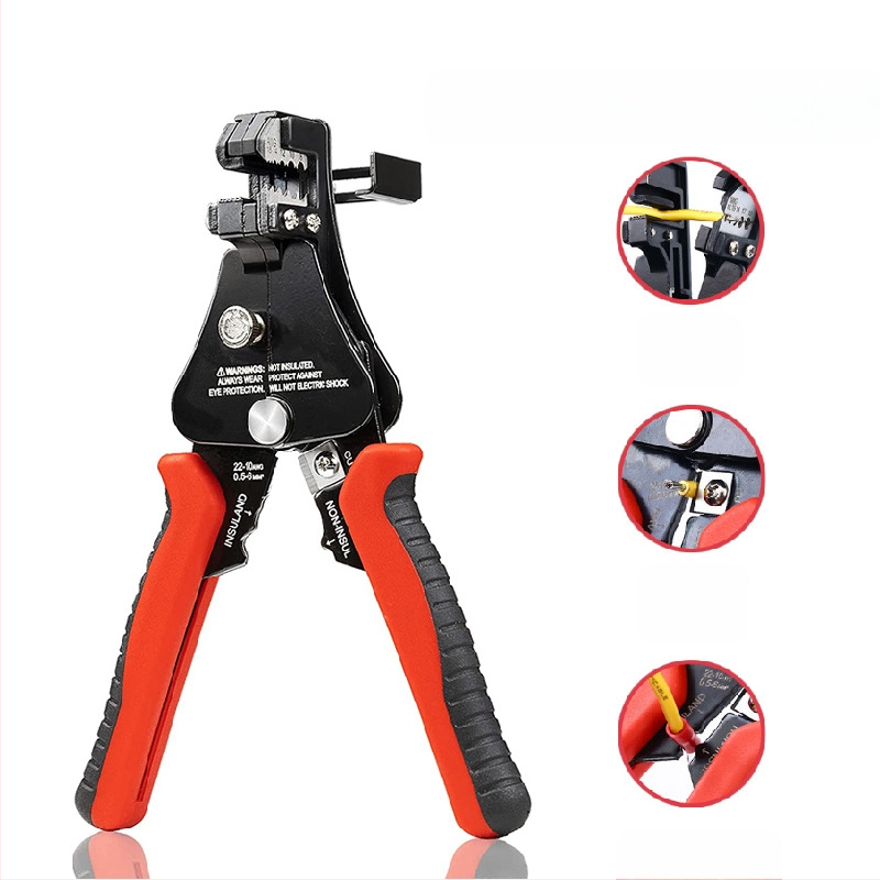 Višenamjenske potpuno automatizirane kliješta za skidanje izolacije optičkih vlakana, s nazubljenim čeljustima – raspon skidanja 1.0–3.2 mm, težina 0.36 kg