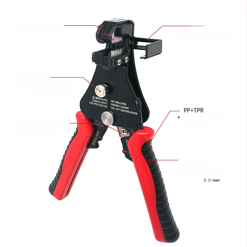 Višenamjenske potpuno automatizirane kliješta za skidanje izolacije optičkih vlakana, s nazubljenim čeljustima – raspon skidanja 1.0–3.2 mm, težina 0.36 kg