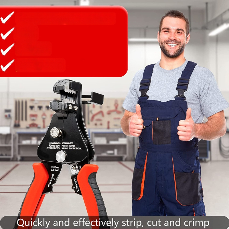 Višenamjenske potpuno automatizirane kliješta za skidanje izolacije optičkih vlakana, s nazubljenim čeljustima – raspon skidanja 1.0–3.2 mm, težina 0.36 kg