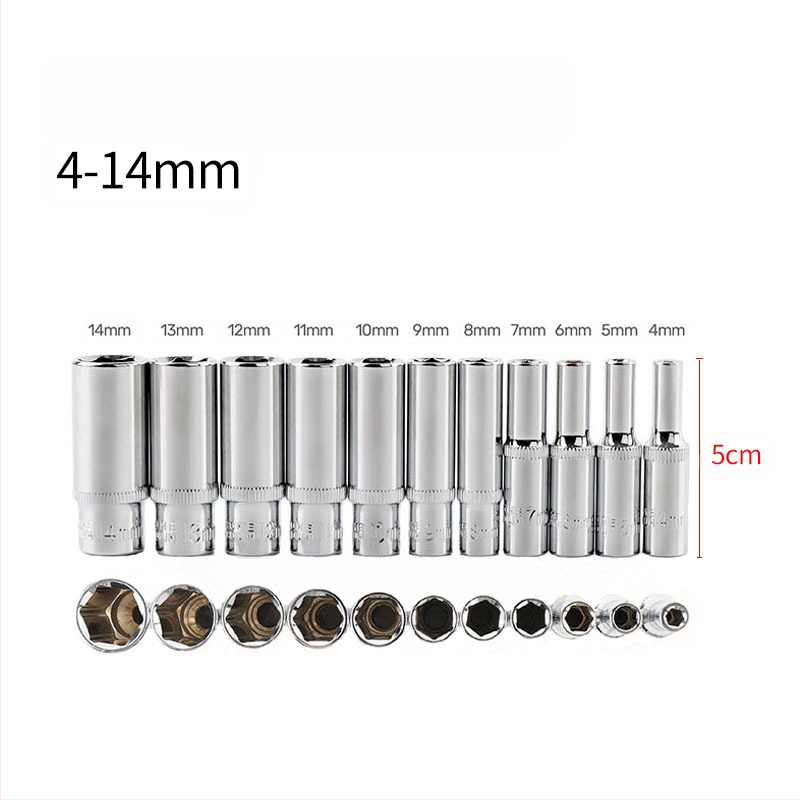 Blade Routine 11-dijelni set šesterokutnih ključeva s 1/4 hex adapterom, kratke i duge glave, metrički oblik
