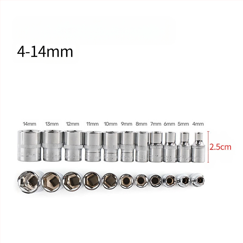 Blade Routine 11-dijelni set šesterokutnih ključeva s 1/4 hex adapterom, kratke i duge glave, metrički oblik