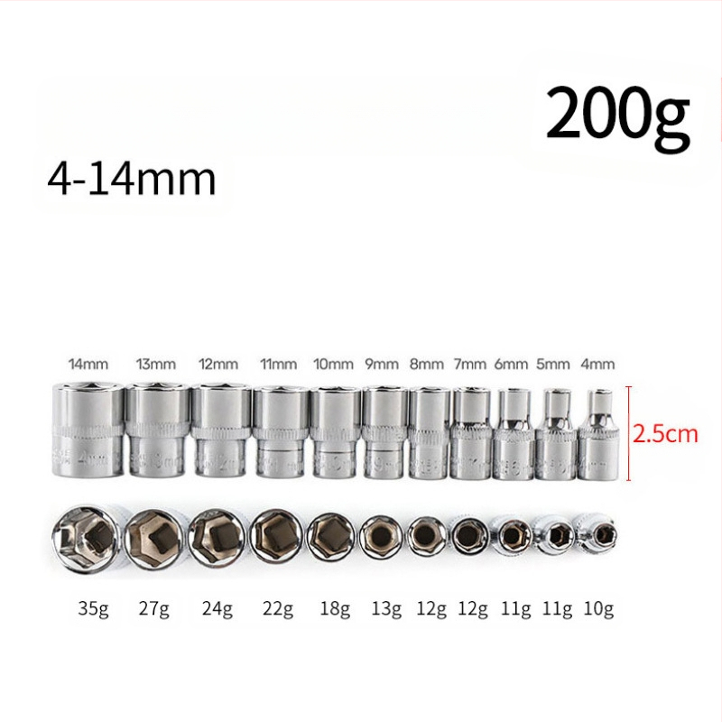 Blade Routine 11-dijelni set šesterokutnih ključeva s 1/4 hex adapterom, kratke i duge glave, metrički oblik