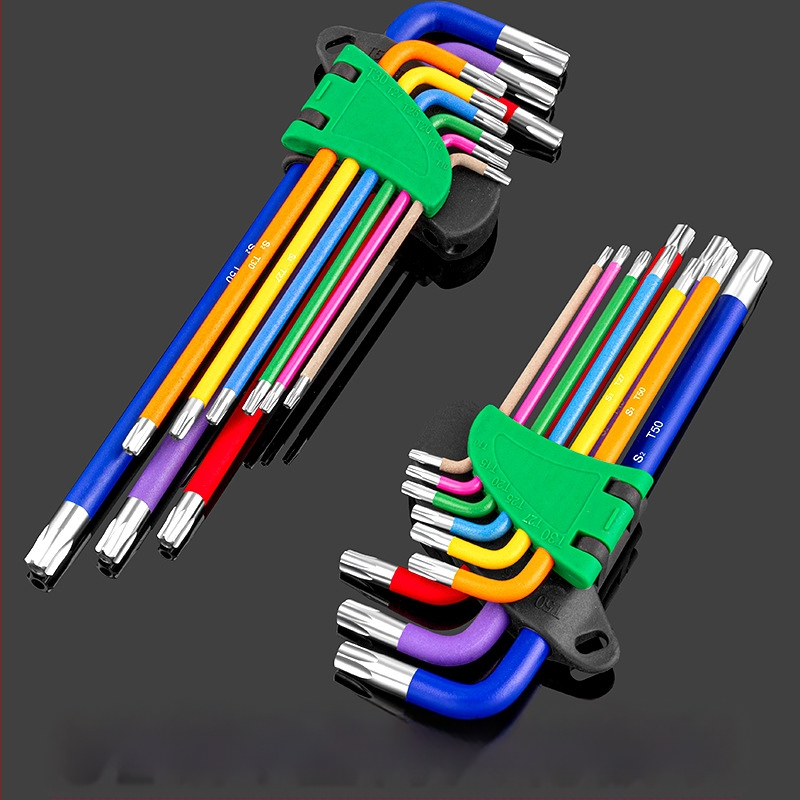 Комплект Allen ключове със мотив сливово цвете, S2 инструментална стомана, 0,5 кг