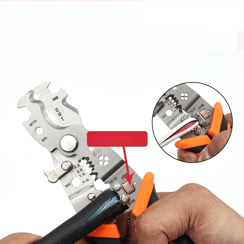 Industrijske klase V-oblik kabele skidanje izolacije, višenamjenska (Težina: 0,2; Oblik: V-oblik; Značajke: skidanje izolacije žica)