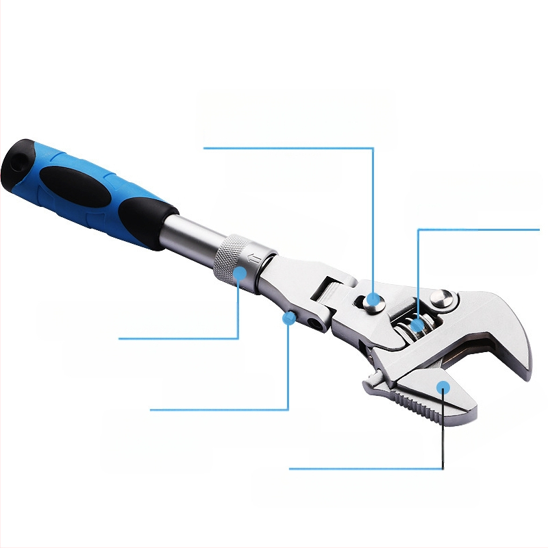 Ρυθμιζόμενο κλειδί με ματ φινίρισμα από χρωμιοβάνδιο χάλυβα (χρωμιοβάνδιος χάλυβας, ματ φινίρισμα)