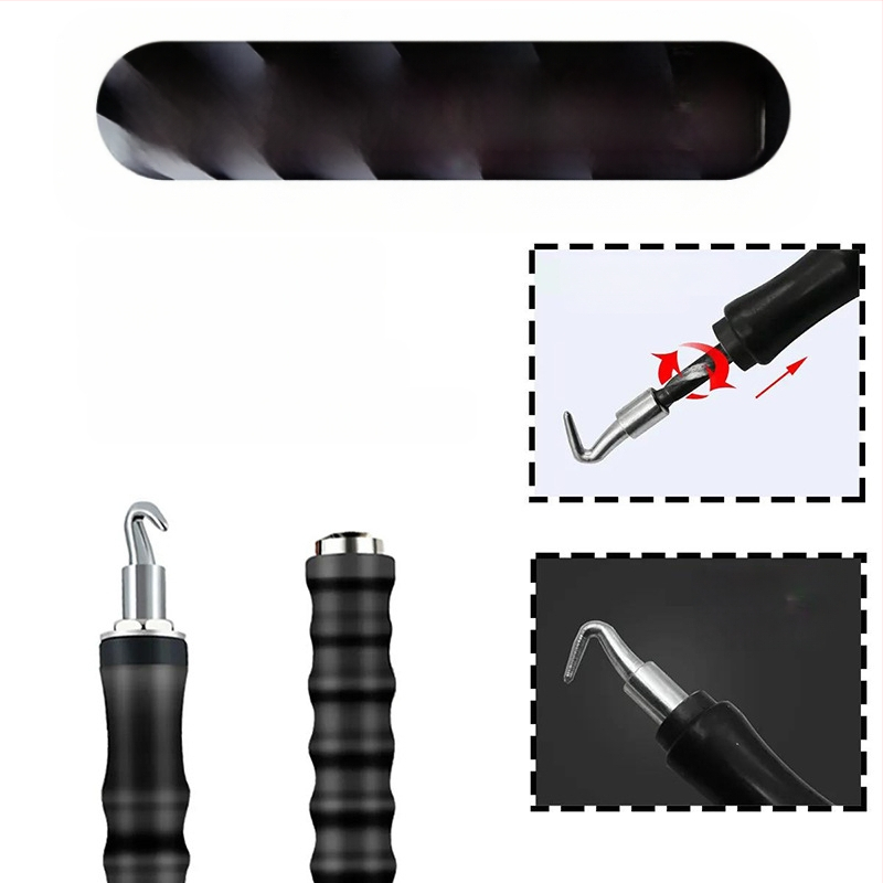 Άγκιστρο για δέσιμο οπλισμού, ευθύς έλξη και τηλεσκοπικός σχεδιασμός, ανοξείδωτο ατσάλι