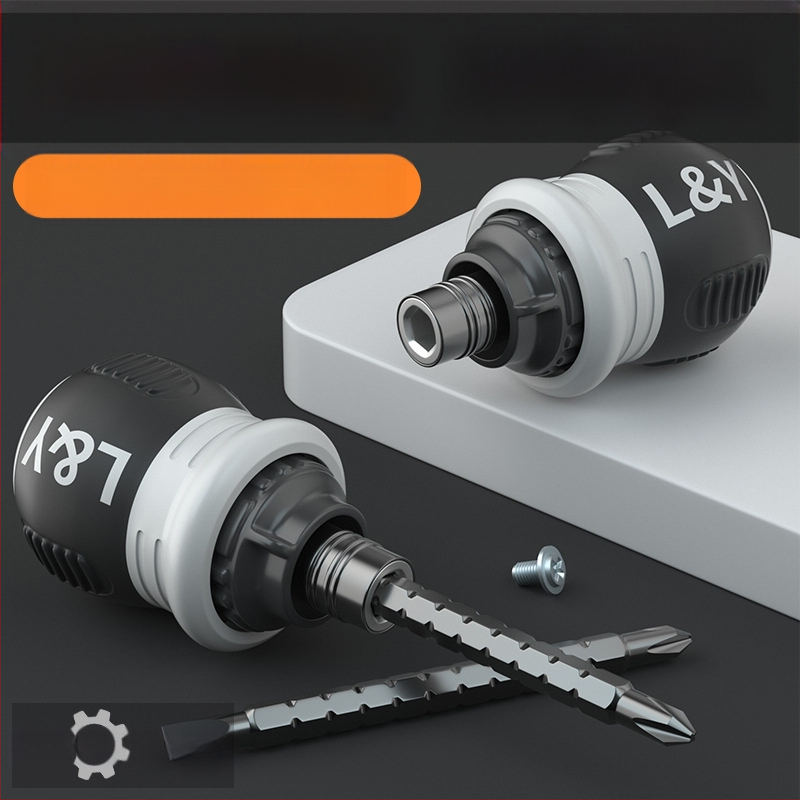 Maibu teleskopinis atsuktuvų rinkinys su ratcheto mechanizmu, chromo-vanadžio plieno, izoliuotas ir magnetinis