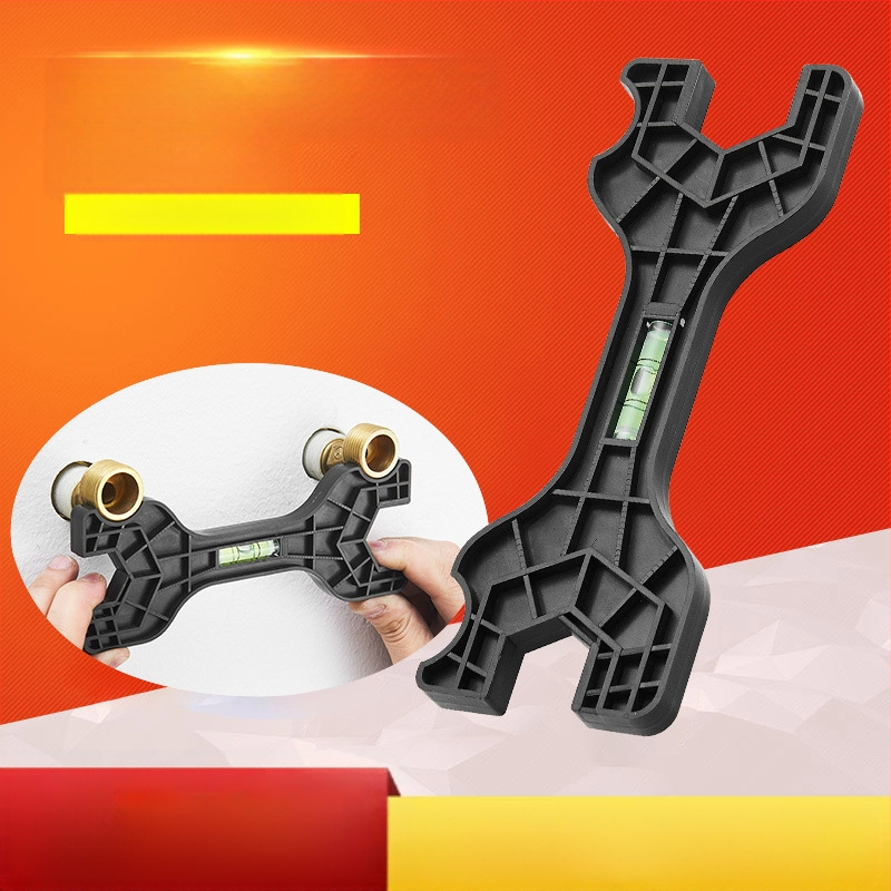 Set alata za održavanje kupaonice: zakrivljeni nivo, šesterokutni ključ i zakrivljeni kutni nivo za ugradnju baterije